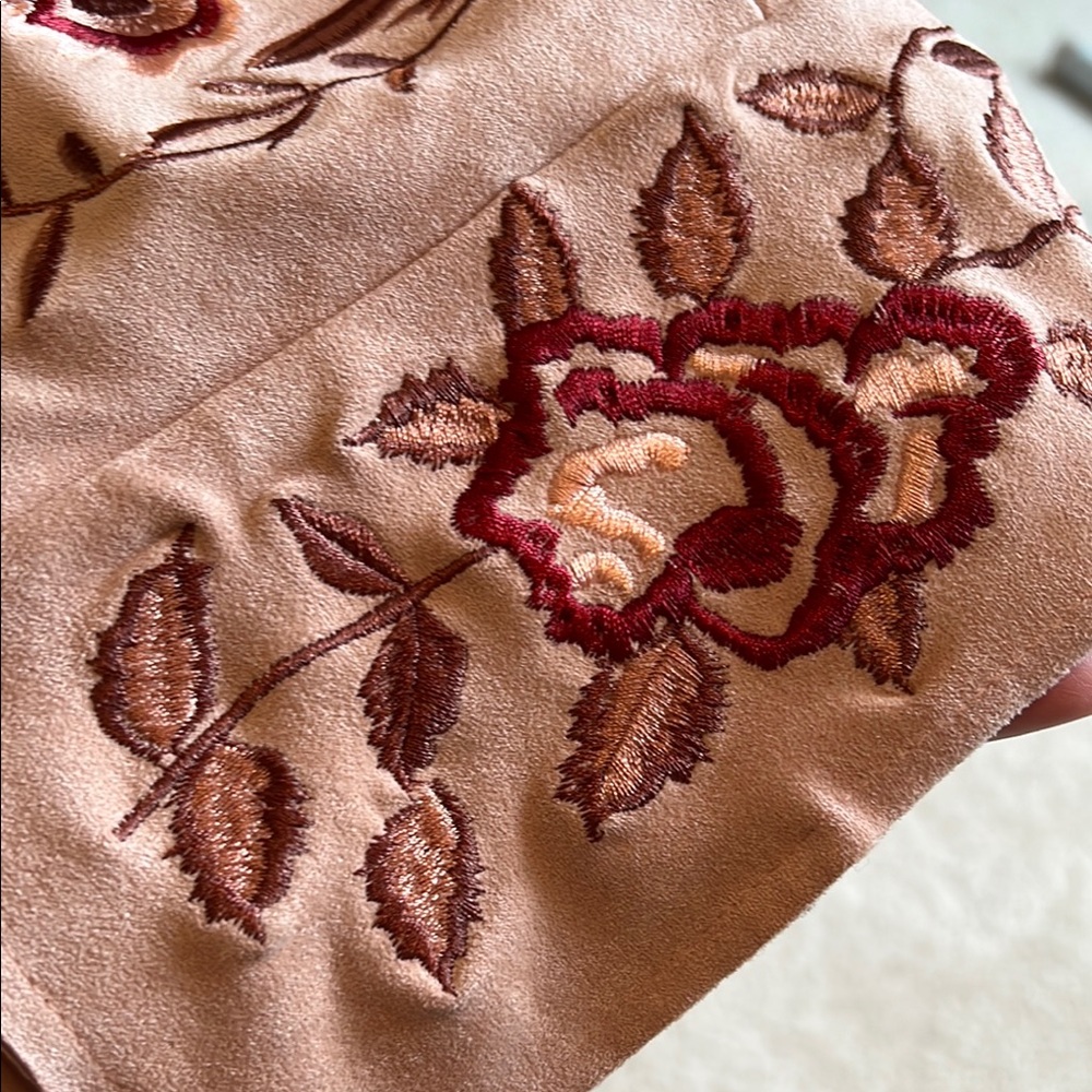 Pink Floral Embroidered Jacket - Picture 10 of 10